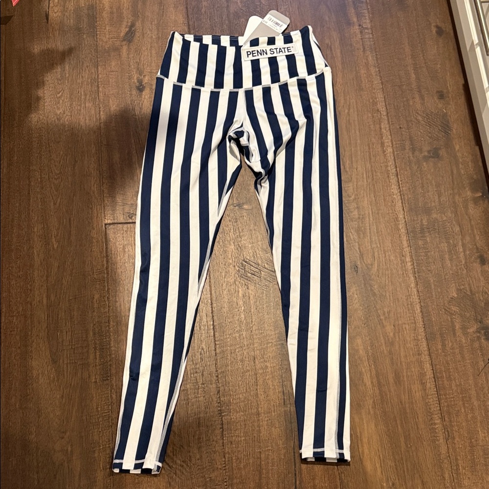 NWT Penn State Stripe Leggings Small